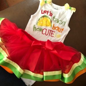 1st bday sz 12mo Let’s Taco bout how cute I am